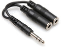 Hosa Y Cable 1/4 In Trs To Dual 1/4 In Trsf - Hosa Y Cable 1/4 In Trs To Dual 1/4 In Trsf - Professional Audio