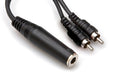 Hosa Y Cable 1/4 In Tsf To Dual Rca - Hosa Y Cable 1/4 In Tsf To Dual Rca - Professional Audio