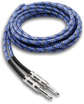 Hosa Cloth Guitar Cable Straight To Same 18ft - Hosa Cloth Guitar Cable Straight To Same 18ft - Professional Audio