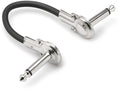 Hosa Guit Patch Cbl Low-profile R-angle-same 6in - Hosa Guit Patch Cbl Low-profile R-angle-same 6in - Professional Audio