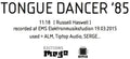 Haswell,russell - Tongue Dancer '85 - Vinyl Record