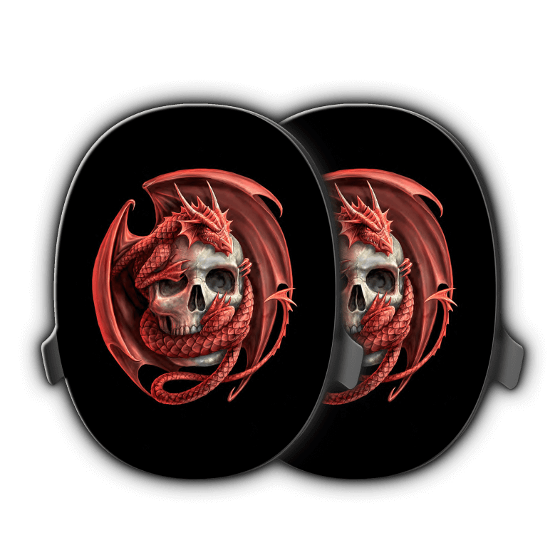 'Dragon Skull' by @AnneStokesArt Limited Edition Heavys Headphone Shells & Headphone Bundle