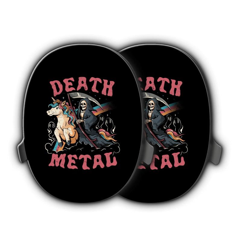 Death Metal By @Eduely Studio Limited Edition Heavys Headphone Shells & Headphone Bundle