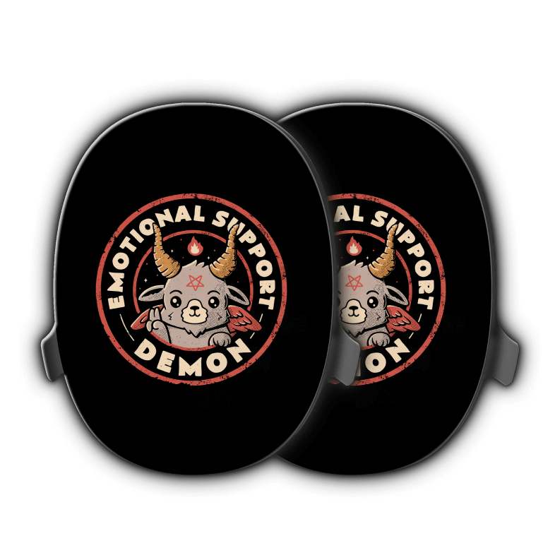 Emotional Support Demon by @Edu.ely Limited Edition Heavys Headphone Shells & Headphone Bundle