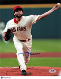 T.J. House Cleveland Indians Signed Photo PSA