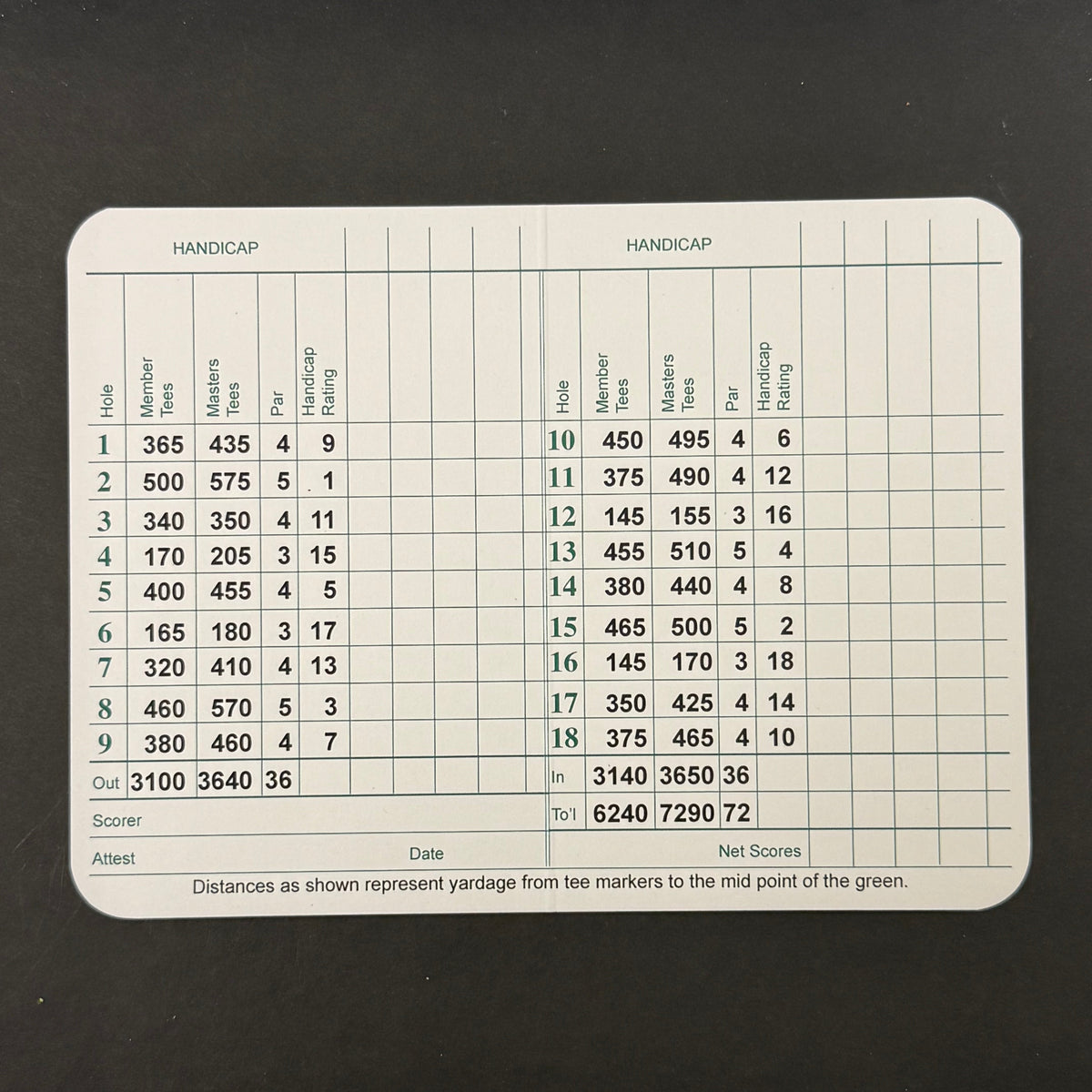 Byeong-hun An Signed Golf Masters Golf Scorecards PSA Autographed