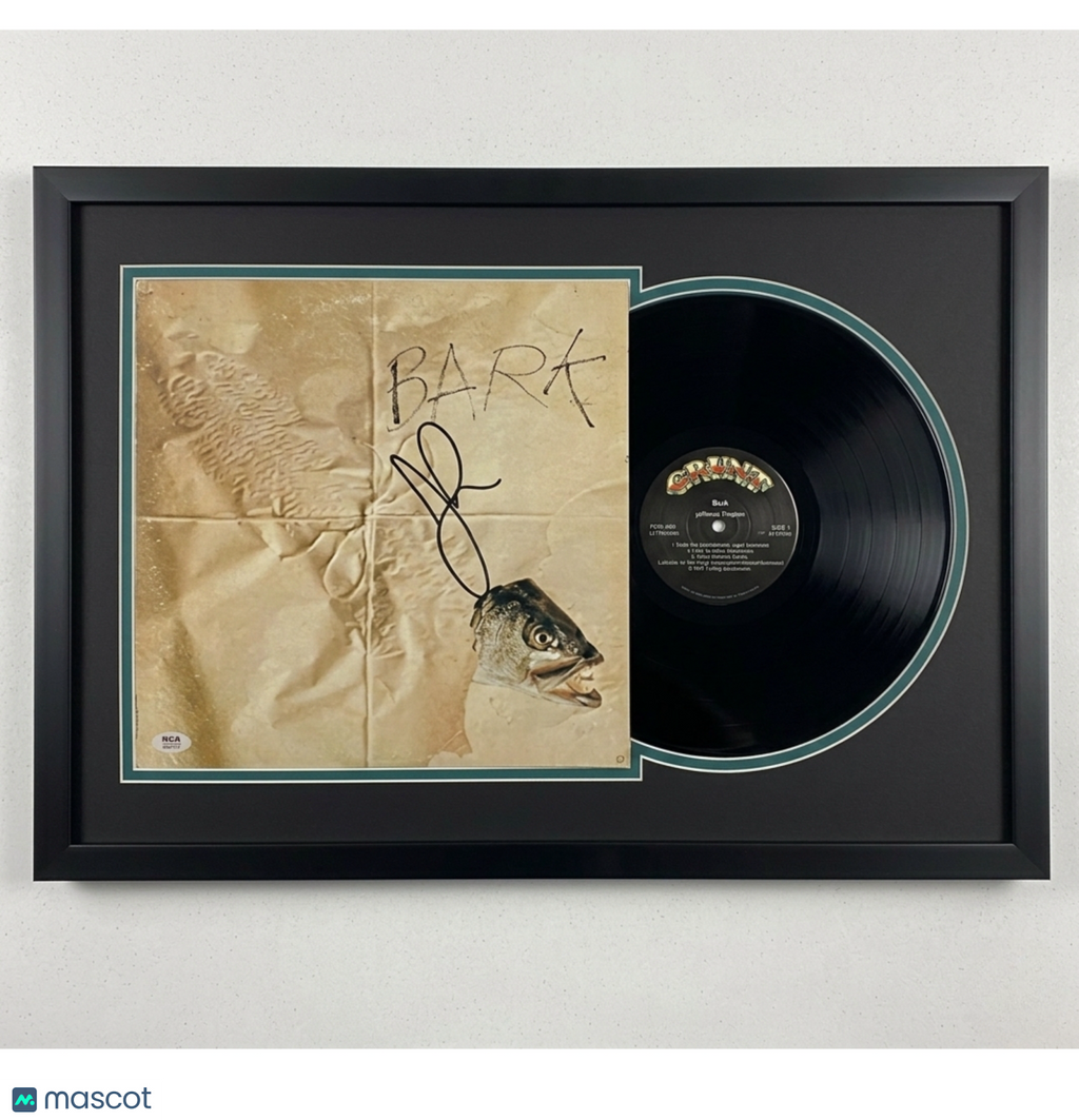 Jorma Kaukonen Signed Bark Custom Framed Vinyl Album PSA Autographed