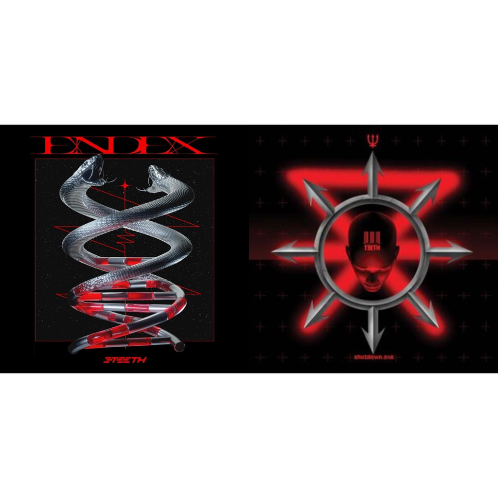 3Teeth - Endex (Red Smoke LP Vinyl) & Shutdown.Exe (Red/Silver LP Vinyl)