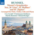 Mozart / Grodd / Eichhorn / Rummel / Kruger - Symphonies No. 35 & 36 & 41 - Arranged For Flute - Music CD
