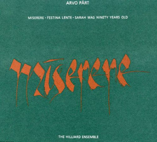 Part,arvo - Miserere - Music CD