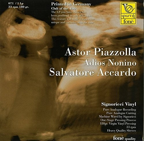 Accardo,salvatore - Astor Piazzola Adios Nonino - Vinyl Record