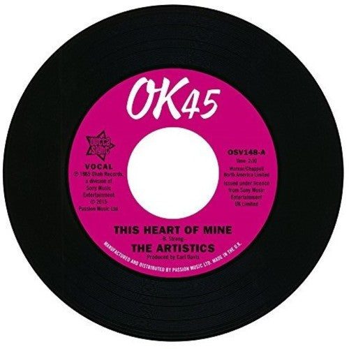 Artistics - This Heart Of Mine / So Mush Love In My Heart - Vinyl Record