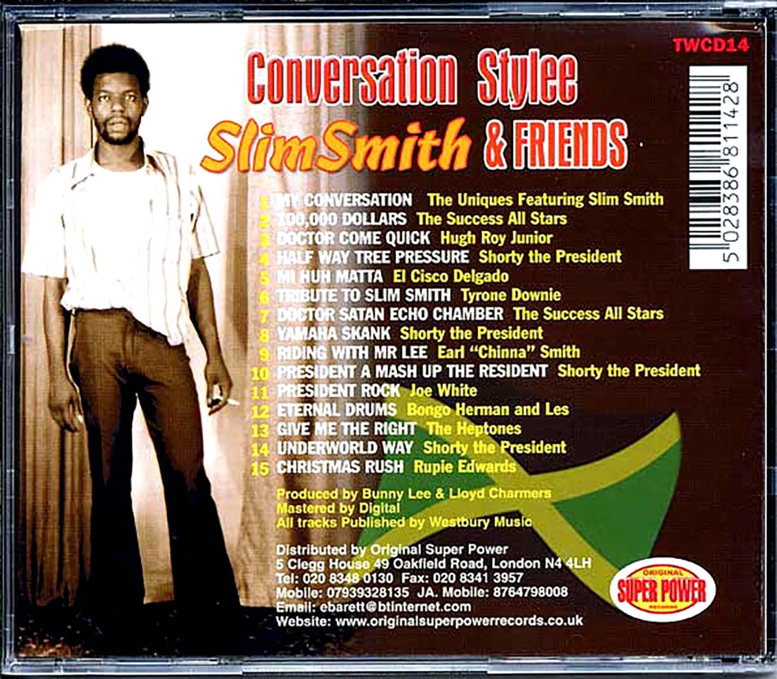 Slim Smith & Friends - Conversation Stylee Music CD
