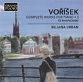 Vorisek / Urban - Complete Piano Works 3 - Music CD