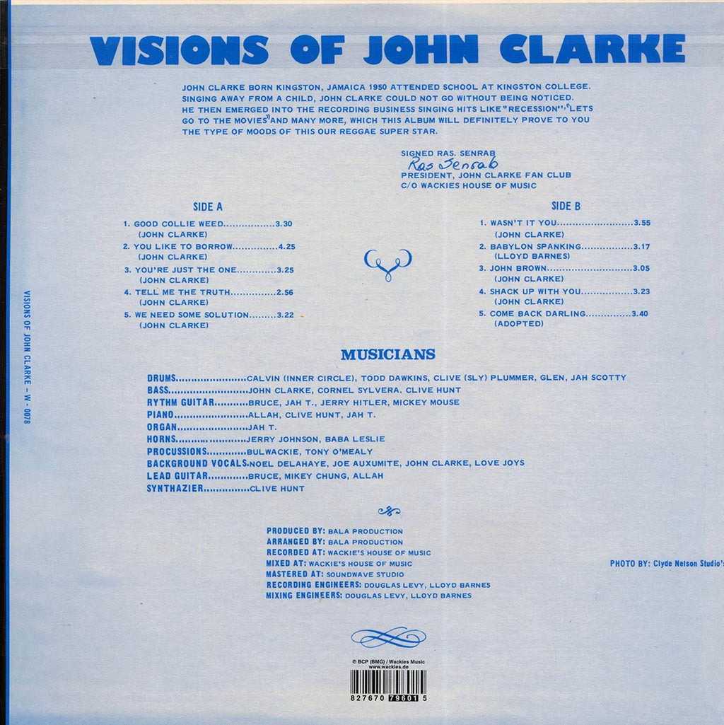 John Clarke - Visions Of John Clarke Vinyl Record