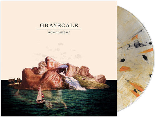 Grayscale - Adornment [Clear w/ Orange & Black Splatter]