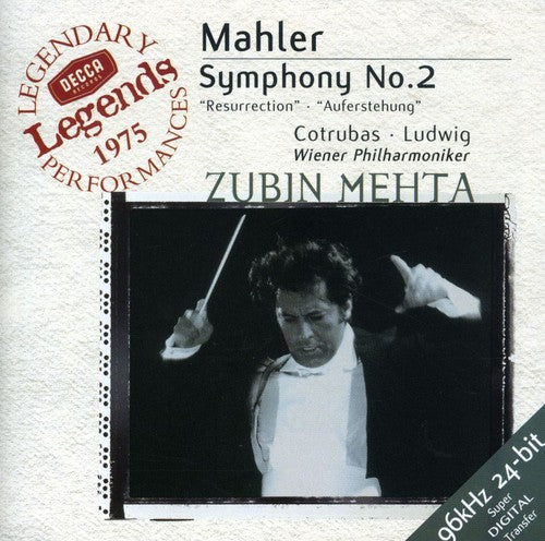 Mahler / Cotrubas / Ludwig / Vopc / Vop / Mehta - Symphony 2 In C Minor: Resurrection - Music CD