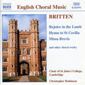 Britten / Choir St John's College / Robinson - English Choral Music - Music CD