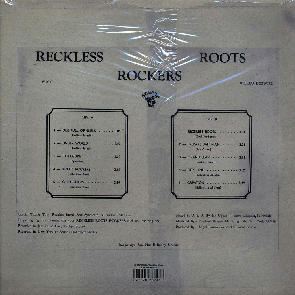 Wackie's - Reckless Roots Rockers Vinyl Record