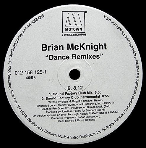 Mcknight,brian - 6 8 12 Inches - Vinyl Record
