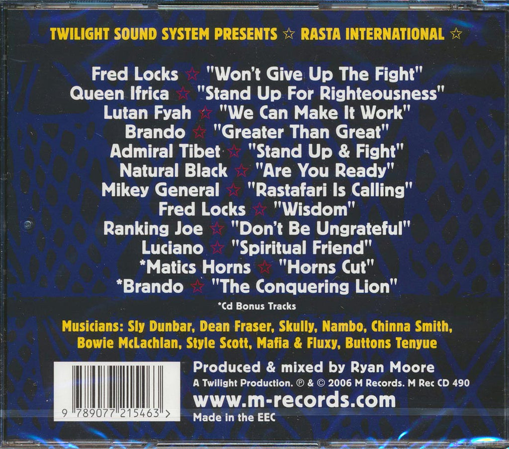 Luciano, Fred Locks, Lutan Fyah, Etc. - Rasta International Music CD