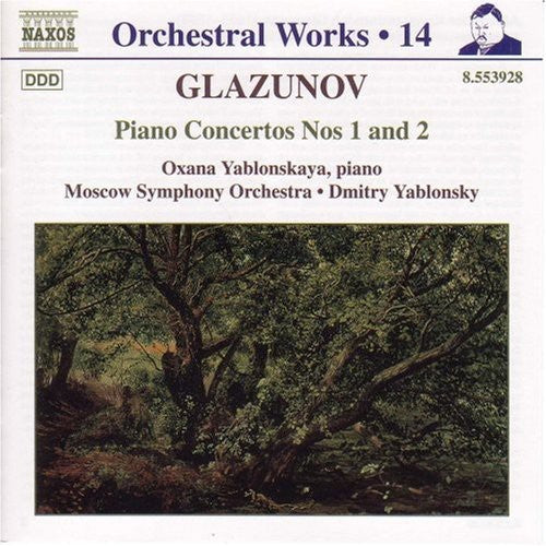 Glazunov / Yablonskaya / Moscow Sym / Yablonsky - Piano Concertos 1 & 2 - Music CD