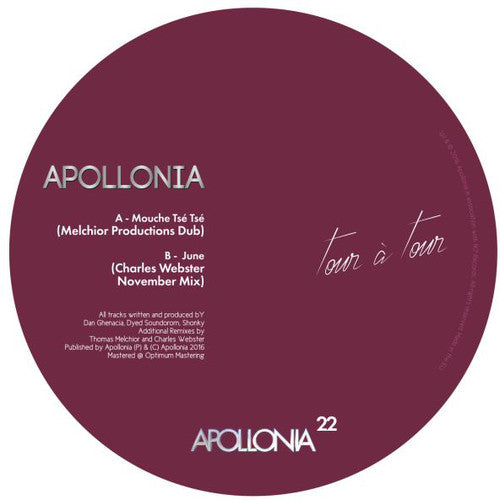 Apollonia - Tour A Tour Remixes 1 - Vinyl Record