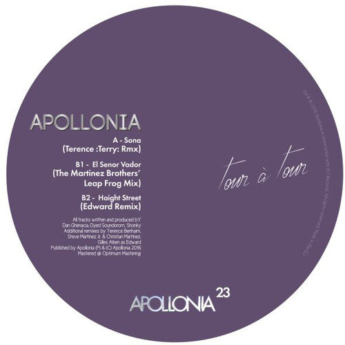 Apollonia - Tour A Tour Remixes 2 - Vinyl Record