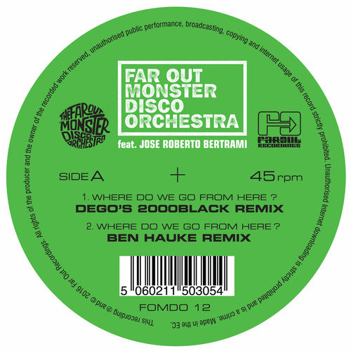 Far Out Monster Disco Orchestra - Where Do We Go From Here (remixes) - Vinyl Record