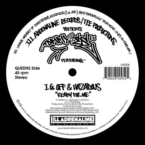 I.g. Off & Hazadous - Ready For Me / Crown Holders - Vinyl Record