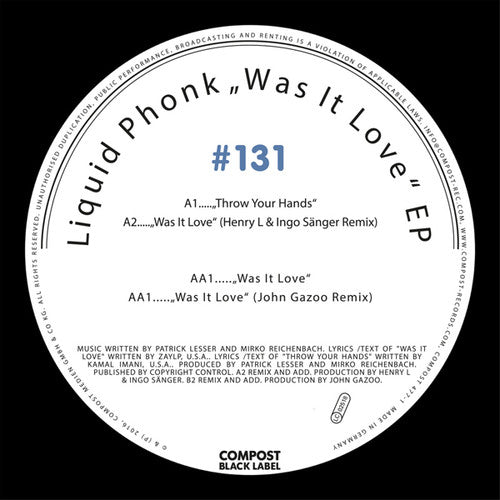 Liquid Phonk - Was It Love - Vinyl Record