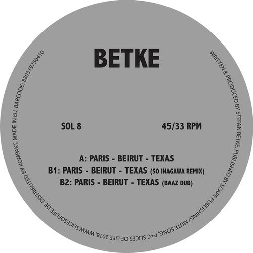 Betke - Paris-beirut-texas - Vinyl Record