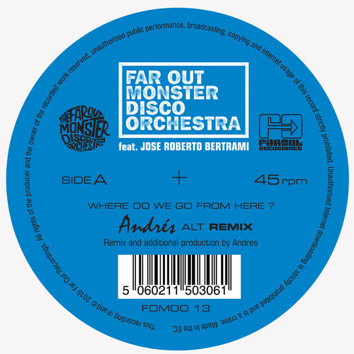 Far Out Monster Disco Orchestra - Where Do We Go From Here (remixes) - Vinyl Record
