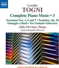 Togni,camillo / Orvieto,aldo / Bongelli,fausto - Camillo Togni: Complete Piano Music 3 - Music CD