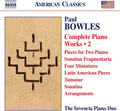 Bowles,p. / Kasparov,andrey / Lutsyshyn,oksana - Bowles: Complete Piano Works 2 - Music CD