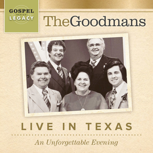 Goodmans - Live In Texas: An Unforgettable Evening - Music CD