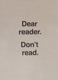 Carrion,ulises - Dear Reader. Don't Read - Music CD