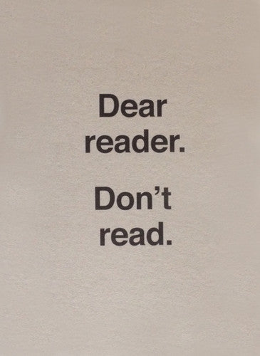 Carrion,ulises - Dear Reader. Don't Read - Music CD