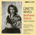 Beethoven / Brahms / Neveu / Orchestre National - Beethoven & Brahms: Violin Concertos - Music CD