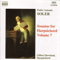 Soler / Rowland - Sonatas For Harpsichord 7 - Music CD