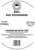 Severinsen,doc - I Wanna Be With You (dj Harvey Edit) - Vinyl Record