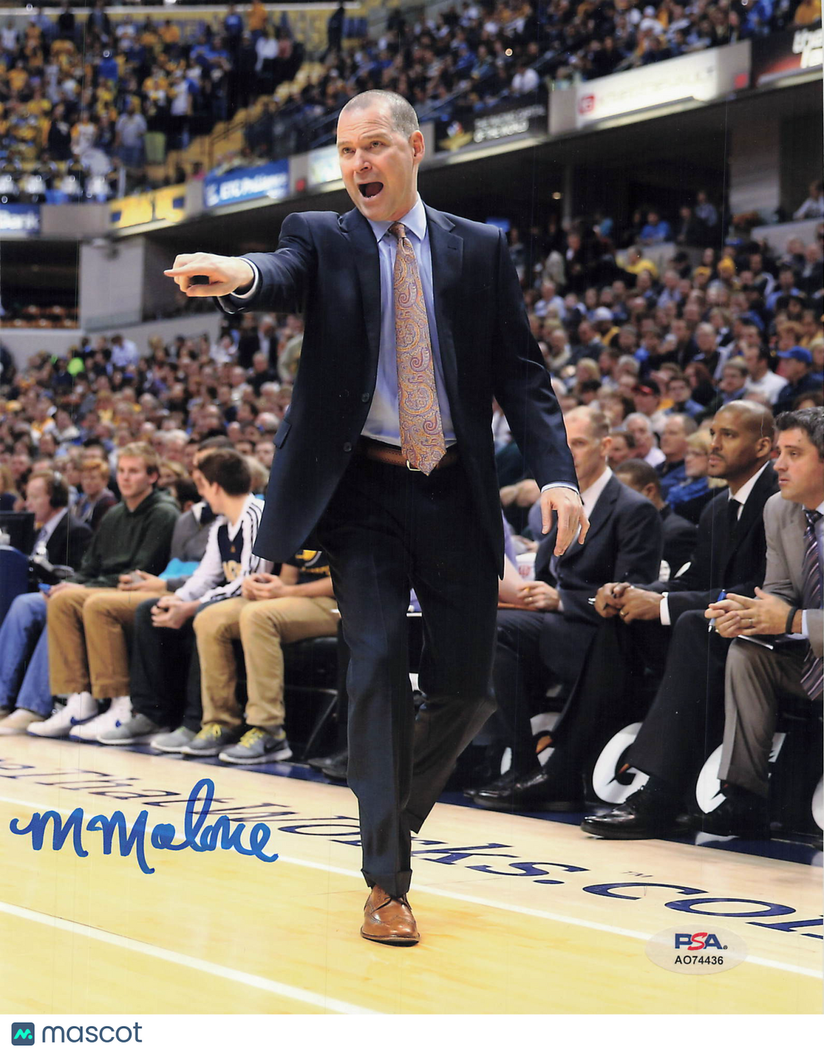 Michael Malone Signed 8x10 Photo PSA Denver Nuggets