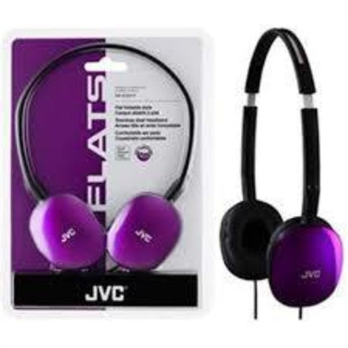 Jvc Has160v Flats Folding Headphones On Ear Violet - Jvc Has160v Flats Folding Headphones On Ear Violet - Headphones