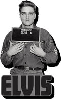 Elvis Enlistment Photo Funky Chunky Magnet - Elvis Enlistment Photo Funky Chunky Magnet - Special Products
