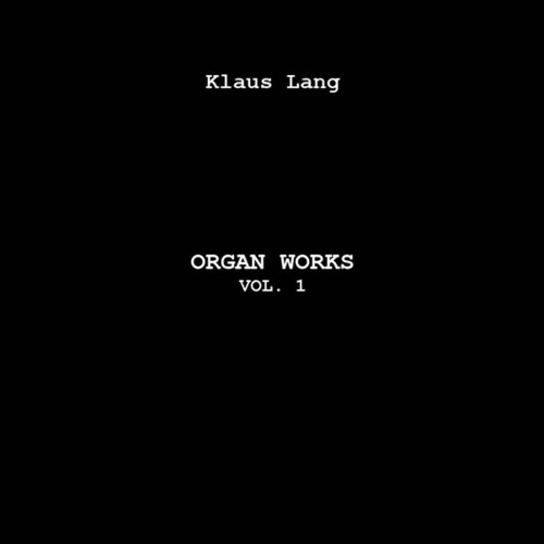 Lang,klaus - Organ Works 1 - Vinyl Record
