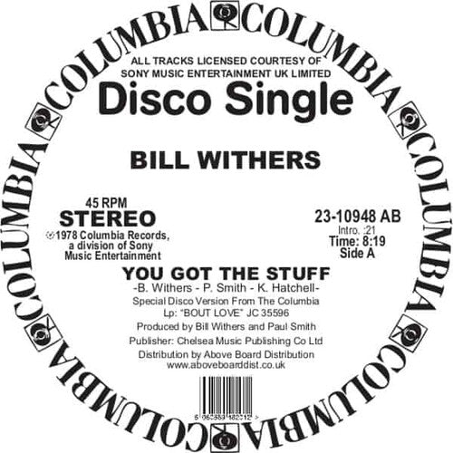 Withers,bill - You Got The Stuff / Look To Each Other For Love - Vinyl Record