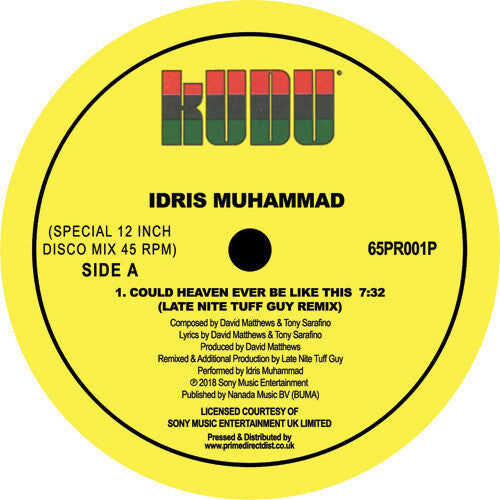 Idris Muhammad - Could Heaver Ever Be Like This (lntg Remix) - Vinyl Record