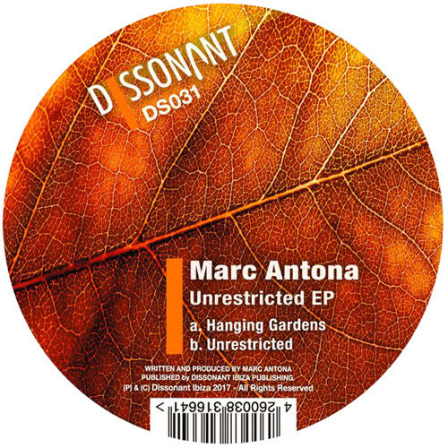 Antona,marc - Unrestricted - Vinyl Record