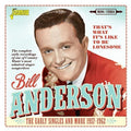 Anderson,bill - That's What It's Like To Be Lonesome: Early - Music CD
