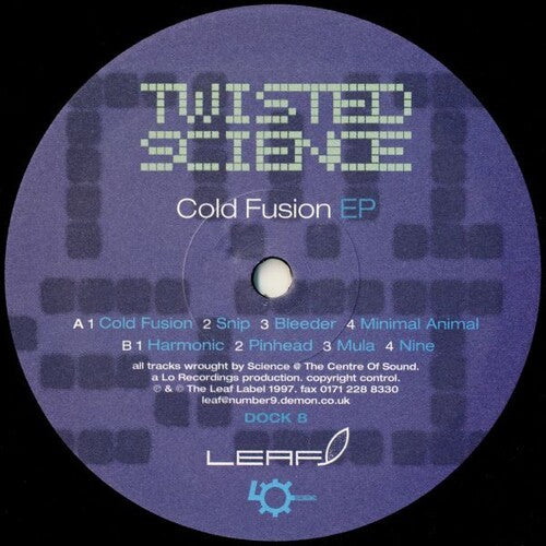 Twisted Science - Cold Fusion - Vinyl Record